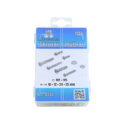 Skruvar och muttrar, FZB M4-M5 126 delar