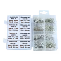 Plan- & fjäderbrickor, METRISKA FZB 250 delar