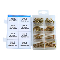 Universalskruvar 120 delar