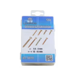 Universalskruvar 120 delar