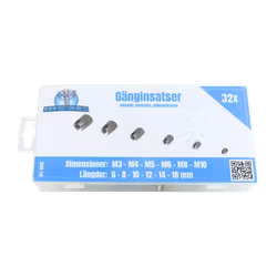 Gänginsatser, slitsade METRISKA 32 delar