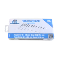 Drag- och tryckfjädrar 200 delar