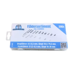 Drag- och tryckfjädrar 200 delar