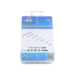 Plåtskruvar 175 delar