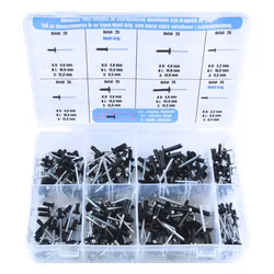 Blindnitar - svarta, ALU 200 delar