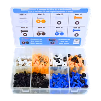 Täckhattar, skruvar & muttrar 400 delar