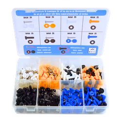 Täckhattar, skruvar & muttrar 400 delar