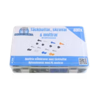 Täckhattar, skruvar & muttrar 400 delar