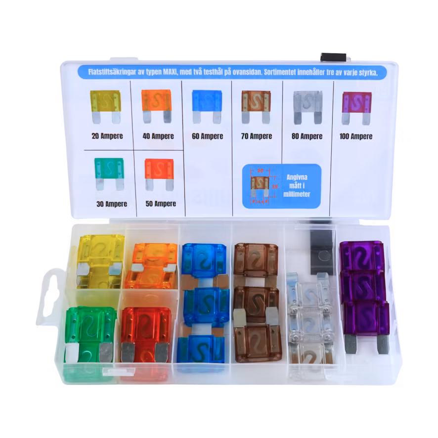 Flatstiftssäkringar MAXI 24 delar