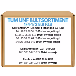 Tumsortiment UNF 1/4"-1/2" FZB
