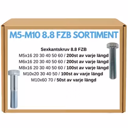 Sexkant 8.8 FZB M5-M10 Bultfack 24