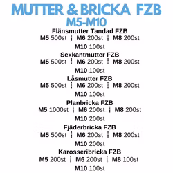 Mutter & Bricka M5-M10