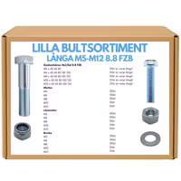 Lilla bultsortiment Långa M5-M12 8.8 FZB