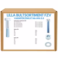 Lilla bultsortiment varmförzinkat M6-M16 8.8 FZV