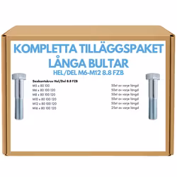 Kompletta Tilläggspaket Långa bultar M5-M16 FZB