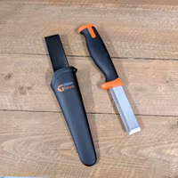 Stämjärnskniv tjockt rostfritt blad