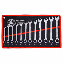 Spärrnycklar 8-19mm 12 delar