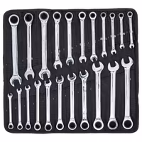 Spärrnycklar Metriska/tum 22 delar