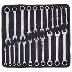 Spärrnycklar Metriska/tum 22 delar