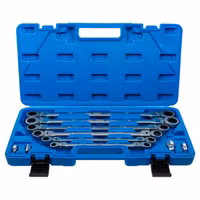 Spärrnycklar Dubbel 8-19mm 10 delar