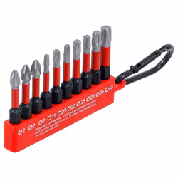 Torsionsbit-sats Yttre sexkant 6,3 mm (1/4") 10 delar