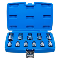 Bit-Insats-sats (1/2") Inre sexkant 7/32"-13/16" Tum 12 delar