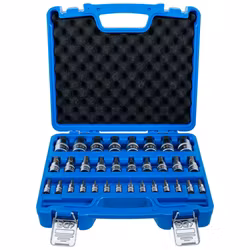 BitInsatssats (1/4") (3/8") (1/2") Inre sexkant Metriska och tum 32 delar