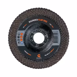 Rundad lamellrondell 125 × 22,23 mm, korn 60