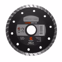 Diamant turbokapskiva E30 125 × 7,0 × 2,2 × 22,23 mm
