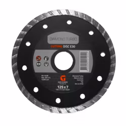 Diamant turbokapskiva E30 125 × 7,0 × 2,2 × 22,23 mm