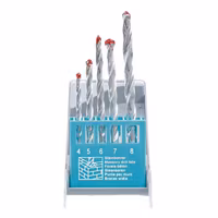 Stenborrsats 4-8 mm 5 delar