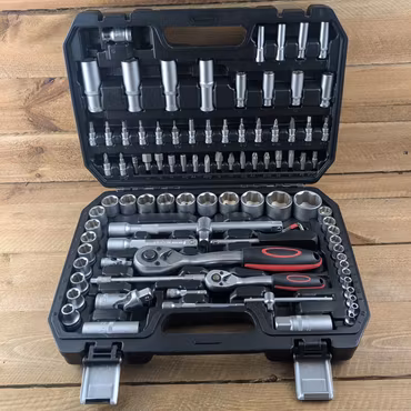 Hylsnyckelsats 6,3 mm (1/4") / 12,5 mm (1/2") 94 delar