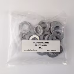 M16 Planbricka Rund HV200 FZV 25st