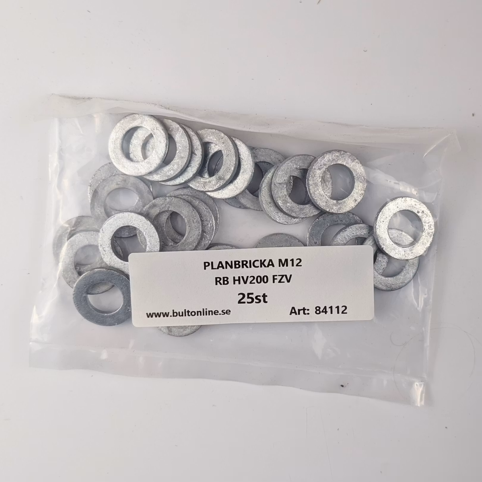 M12 Planbricka Rund HV200 FZV 25st