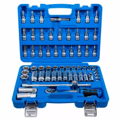 Hylsnyckelsats 10 mm (3/8") Tumsstorlekar 61 delar