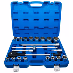 Hylsnyckelsats Tolvkant 20 mm (3/4") 21 delar