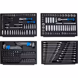 Hylsnyckelsats Sexkant 1/4" /3/8 / 1/2 Metrisk och Tum 300 delar