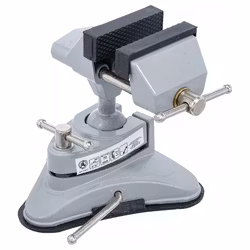Bordsskruvstäd 70mm med sugfot