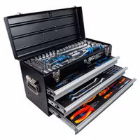 Verktygsväska i metall 3 Lådor med 147 Verktyg