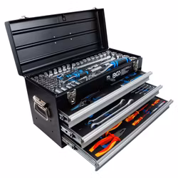Verktygsväska i metall 3 Lådor med 147 Verktyg