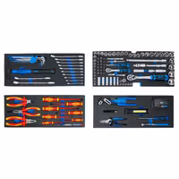 Verktygsväska i metall 3 Lådor med 147 Verktyg