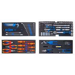 Verktygsväska i metall 3 Lådor med 147 Verktyg