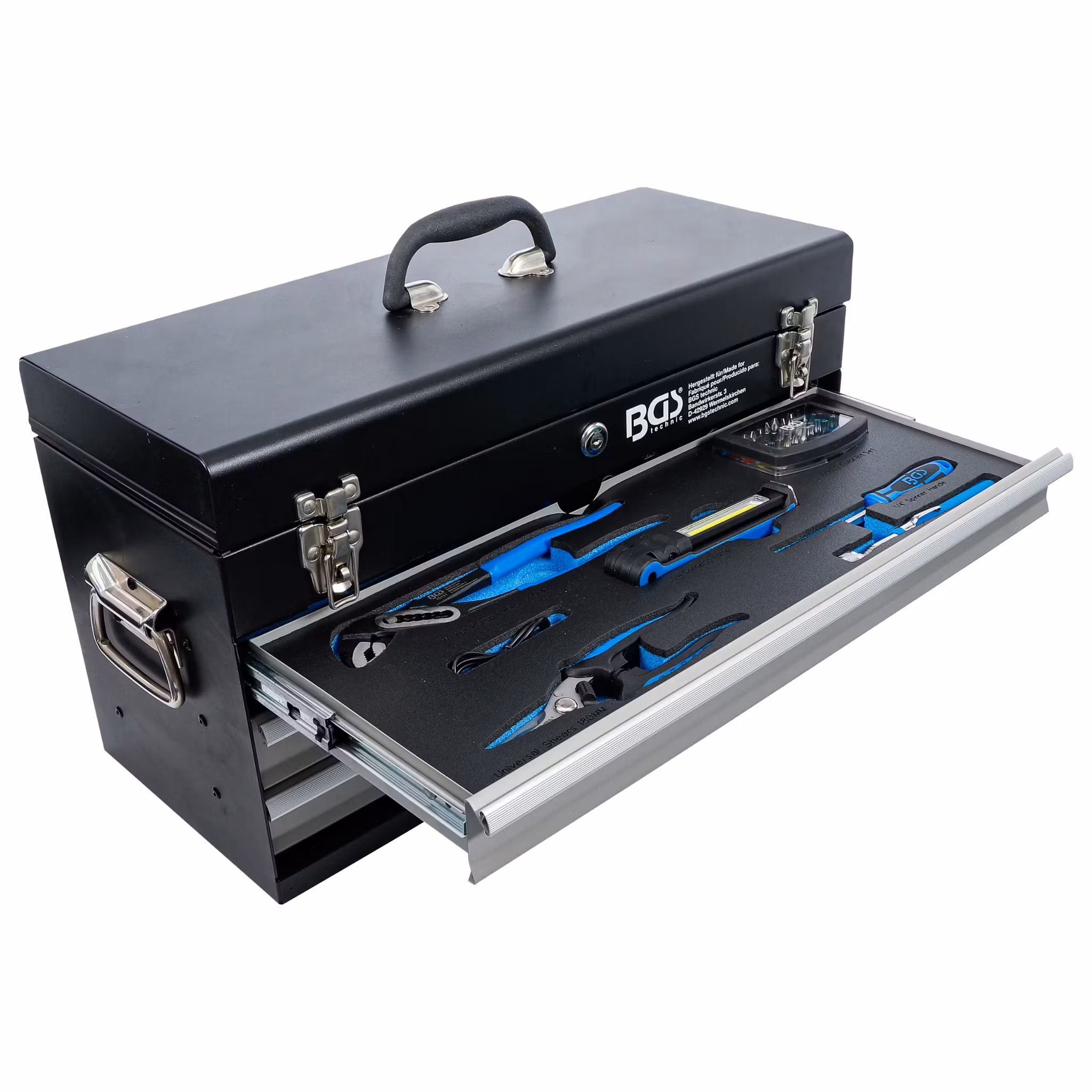 Verktygsväska i metall 3 Lådor med 147 Verktyg