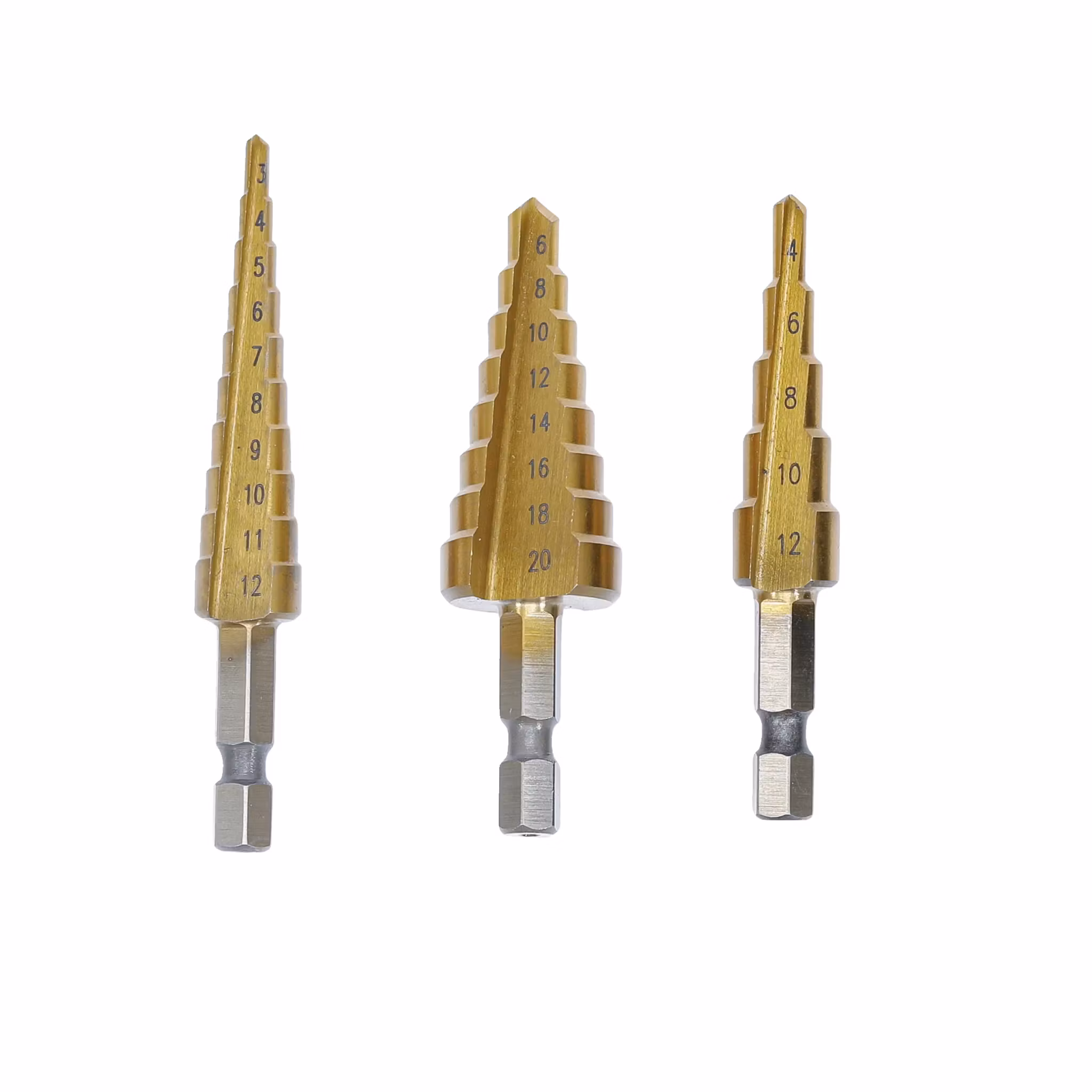 HSS Stegborrsats 3-20 mm 3 delar