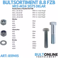 Bultsortiment M12-M24 FZB 101KG