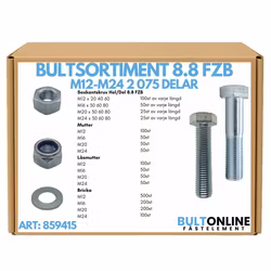Bultsortiment M12-M24 FZB 2 075 delar