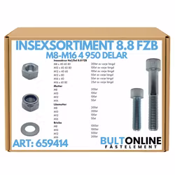 Insexsortiment M8-M16 FZB 4950 delar
