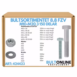 Bultsortimentet FZV 8.8 M10-M20 3150 delar