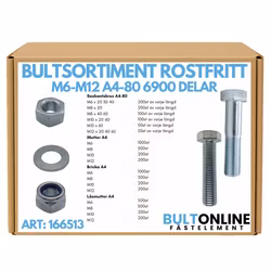 Bultsortiment rostfritt M6-M12 A4-80 6900 delar