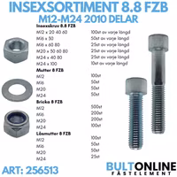 Insexsortiment M12-M24 FZB 2010 delar